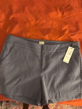 ecru Women's Blue Geometric Tailored Shorts